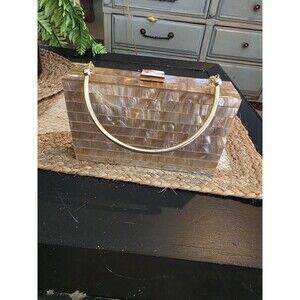 MARCIANO Los Angeles Pearl Colors Acrylic Clutch
